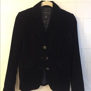 Black velvet Banana Republic blazer